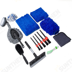 14pcs Car wash Tools Set with Car Wash Cleaning Brush Car Wipes Tire Cleaning Brush Car Wash Brush