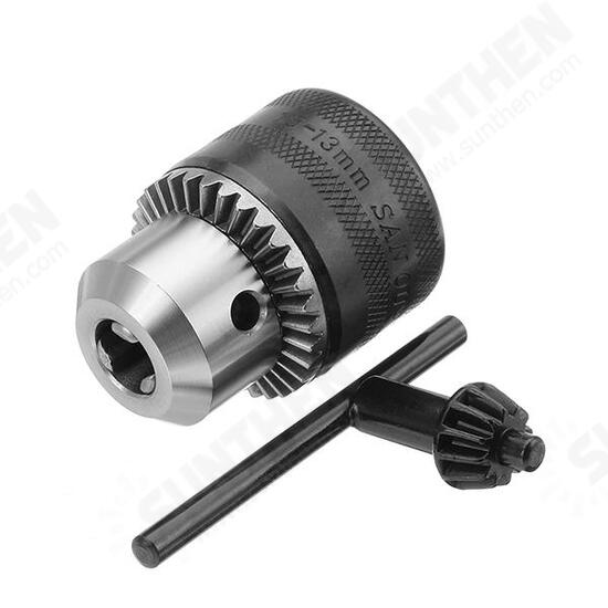 1.5-13mm Metal Stable Keyed Drill Chuck 1/2 Inch 20 UNF Thread With Connecting Rod