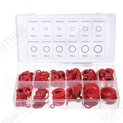 150/600pcs Steel Sealing Washer Assortment Red Flat Ring Washer Gaskets Fitting Gasket 150/600pcs Steel Sealing Washer Assortment Red Flat Ring Washer Gaskets Fitting Gasket