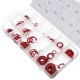 150/600pcs Steel Sealing Washer Assortment Red Flat Ring Washer Gaskets Fitting Gasket 150/600pcs Steel Sealing Washer Assortment Red Flat Ring Washer Gaskets Fitting Gasket