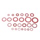 150/600pcs Steel Sealing Washer Assortment Red Flat Ring Washer Gaskets Fitting Gasket 150/600pcs Steel Sealing Washer Assortment Red Flat Ring Washer Gaskets Fitting Gasket