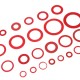150/600pcs Steel Sealing Washer Assortment Red Flat Ring Washer Gaskets Fitting Gasket 150/600pcs Steel Sealing Washer Assortment Red Flat Ring Washer Gaskets Fitting Gasket