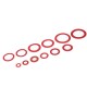 150/600pcs Steel Sealing Washer Assortment Red Flat Ring Washer Gaskets Fitting Gasket 150/600pcs Steel Sealing Washer Assortment Red Flat Ring Washer Gaskets Fitting Gasket