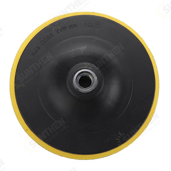 150mm M14x2mm Backing Pad Hook and Loop Pad Sandpaper Adhesive Pad for Grinding Sanding 150mm M14x2mm Backing Pad Hook and Loop Pad Sandpaper Adhesive Pad for Grinding Sanding