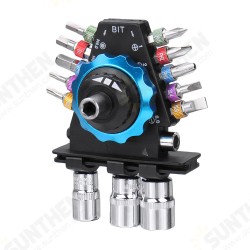 15Pcs Screwdriver Bit Set Multifunction Cross Hexagon Scokect Head Plum Screwdriver Head Screw Driver Magnet