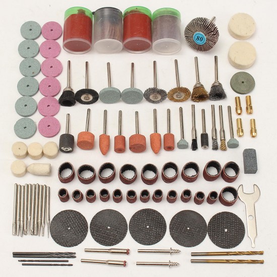 161pcs Mini Drill Multi Rotary Tool Accessories Set Grinding Polishing Abrasive Tool Kits for Dremel