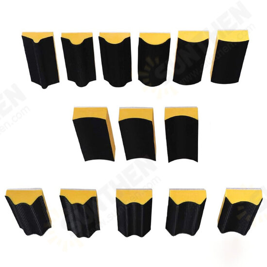 16Pcs Grinding Polishing Block Set Special Shape Hand Grinding Sponge Sanding Block Polish Sandpaper Tool for Hook Loop Sanding 16Pcs Grinding Polishing Block Set Special Shape Hand Grinding Sponge Sanding Block Polish Sandpaper Tool for Hook Loop Sanding