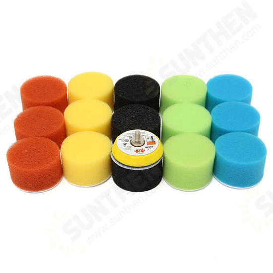 16pcs 2 Inch 50mm Polishing Buffing Pad Kit for Car Polisher