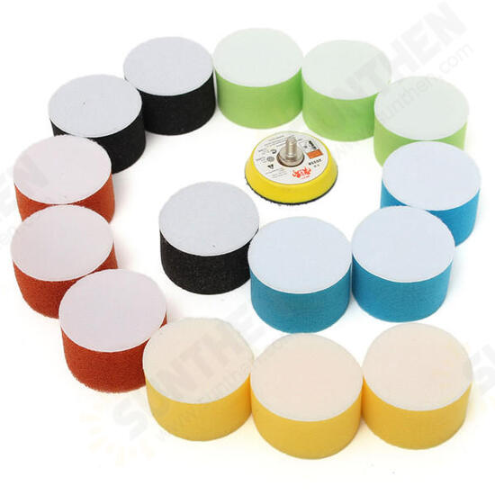 16pcs 2 Inch 50mm Polishing Buffing Pad Kit for Car Polisher