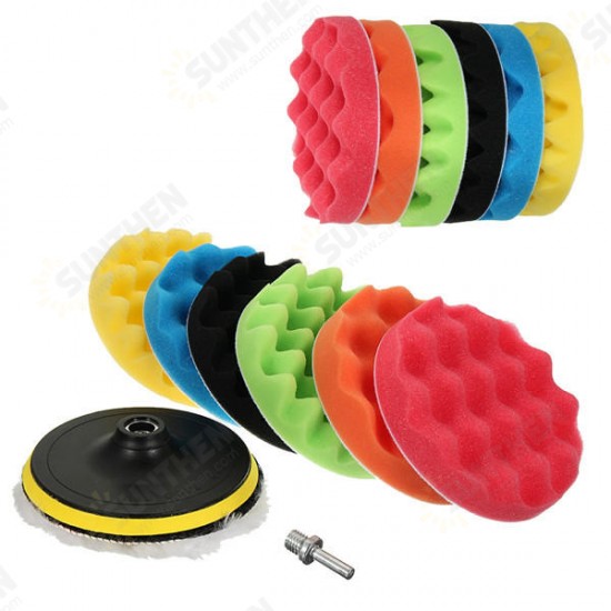 16pcs 6 Inch Polishing Buffing Pads Set Sponge Foam Waxing Pad Set 16pcs 6 Inch Polishing Buffing Pads Set Sponge Foam Waxing Pad Set