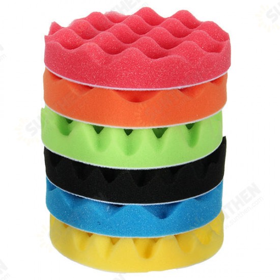 16pcs 6 Inch Polishing Buffing Pads Set Sponge Foam Waxing Pad Set 16pcs 6 Inch Polishing Buffing Pads Set Sponge Foam Waxing Pad Set