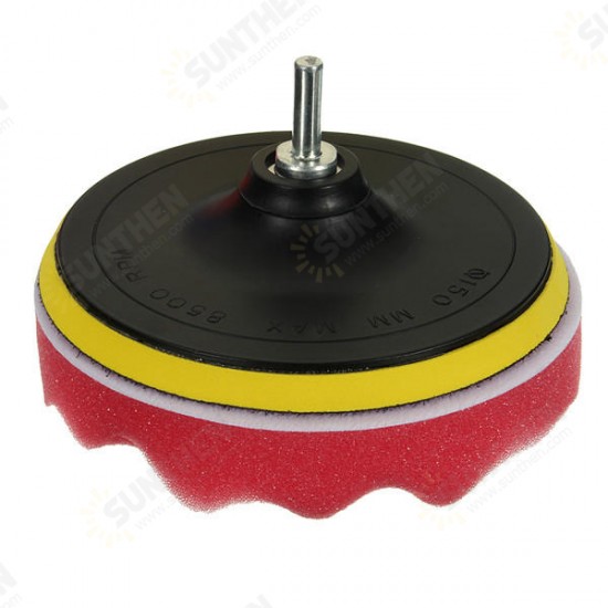 16pcs 6 Inch Polishing Buffing Pads Set Sponge Foam Waxing Pad Set 16pcs 6 Inch Polishing Buffing Pads Set Sponge Foam Waxing Pad Set