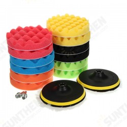 16pcs 6 Inch Polishing Buffing Pads Set Sponge Foam Waxing Pad Set