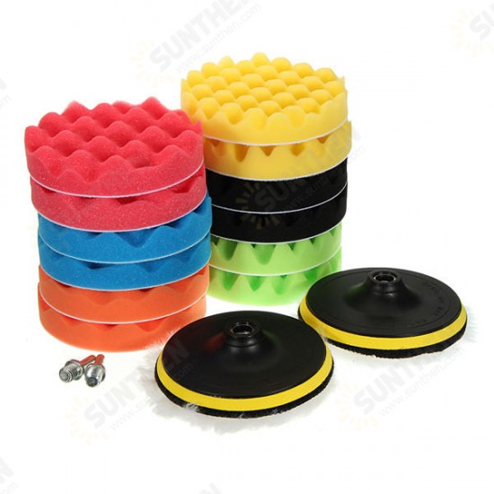 16pcs 6 Inch Polishing Buffing Pads Set Sponge Foam Waxing Pad Set 16pcs 6 Inch Polishing Buffing Pads Set Sponge Foam Waxing Pad Set