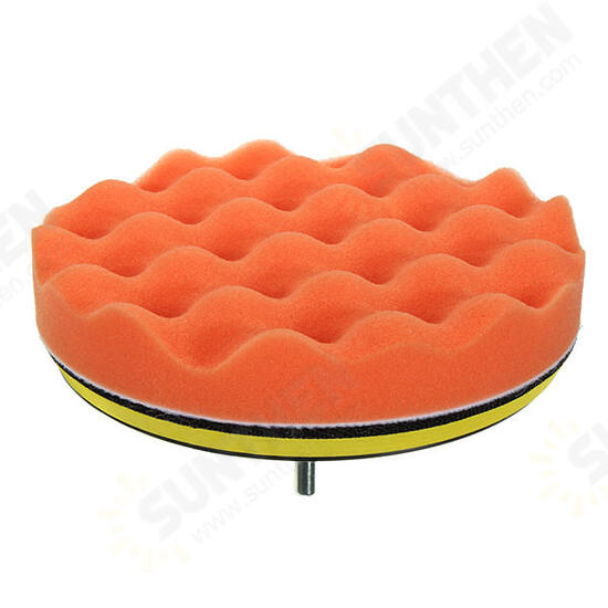 16pcs 7 Inch Sponge Polishing Foam Waxing Buffing Pads Set