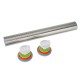 17 Inch Stainless Steel Rolling Pin Adjustable with Silicone Baking Mat 4 Removable Thickness Rings for Baking Dough Pizza, Pie Pastries Pasta Cookies 17 Inch Stainless Steel Rolling Pin Adjustable with Silicone Baking Mat 4 Removable Thickness Rings for Baking Dough Pizza, Pie Pastries Pasta Cookies