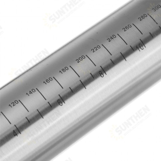 17 Inch Stainless Steel Rolling Pin Adjustable with Silicone Baking Mat 4 Removable Thickness Rings for Baking Dough Pizza, Pie Pastries Pasta Cookies 17 Inch Stainless Steel Rolling Pin Adjustable with Silicone Baking Mat 4 Removable Thickness Rings for Baking Dough Pizza, Pie Pastries Pasta Cookies
