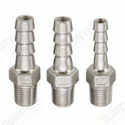 1/8 Inch Stainless Steel Hose Tails Barb Connector BThread Pipe Adapter 1/8 Inch Stainless Steel Hose Tails Barb Connector BThread Pipe Adapter