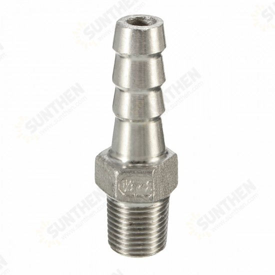 1/8 Inch Stainless Steel Hose Tails Barb Connector BThread Pipe Adapter