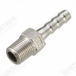 1/8 Inch Stainless Steel Hose Tails Barb Connector BThread Pipe Adapter 1/8 Inch Stainless Steel Hose Tails Barb Connector BThread Pipe Adapter