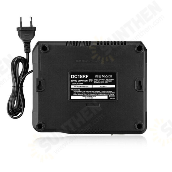 18V 3000mA DC18RF Replacement Battery Charger with LCD Display for Makita BL1815 BL1820 BL1830 BL1840 BL1850 BL1860 BL1430 BL150