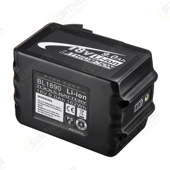 18V 9.0Ah Power Tool Cordless Battery Replacement For Makita BL1860 BL1850 BL1840 BL1830 BL1845 194205-3 194309-1 194204-5 196399-0 196673-6 LXT-400