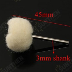 1pcs 3mm Shank Wool Polishing Ball Buffing Wheel For Jade Jewelry