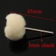 1pcs 3mm Shank Wool Polishing Ball Buffing Wheel For Jade Jewelry