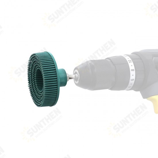 2 or 3 Inch Rubber Tapered Bristle Disc Drill Brush Attachment Deburring Disc Brush 2 or 3 Inch Rubber Tapered Bristle Disc Drill Brush Attachment Deburring Disc Brush