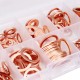200Pcs Assorted Copper Washer Gasket Set Flat Ring Seal Assortment Hardware Kit 200Pcs Assorted Copper Washer Gasket Set Flat Ring Seal Assortment Hardware Kit