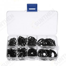 200pcs Black Shaft with Ring M6-M20 Combination Open Elastic Snap Ring Plier Ring 200pcs Black Shaft with Ring M6-M20 Combination Open Elastic Snap Ring Plier Ring