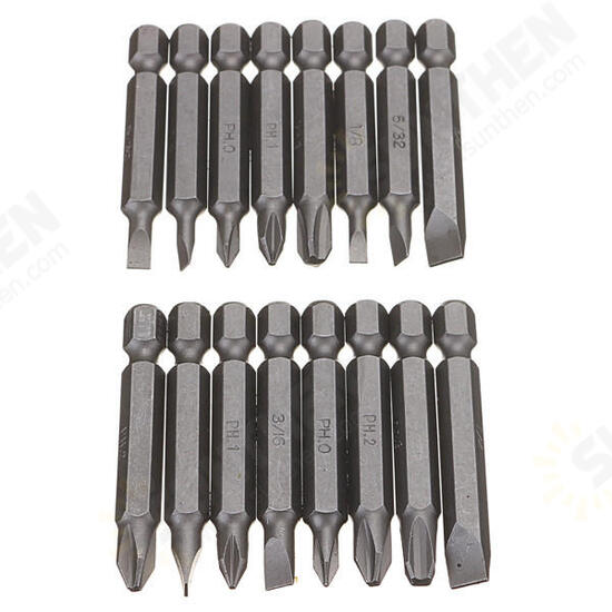 20pcs 1/4 Inch Hex Shank Drill Screwdriver Bit Driver Swivel Head Quick Change Tool