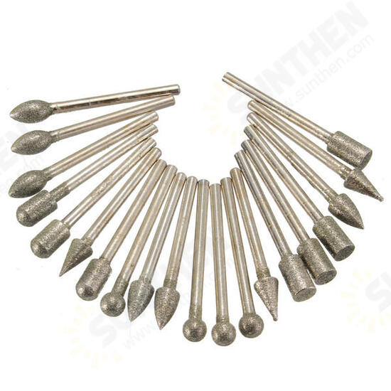 20pcs 3mm Shank Emery Grinding Electric Grinding Wheel for Dremel