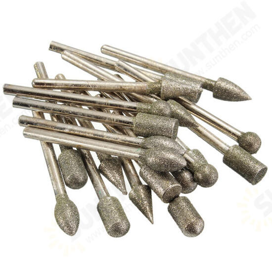 20pcs 3mm Shank Emery Grinding Electric Grinding Wheel for Dremel