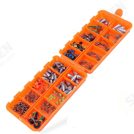 226Pcs Fishing Accessories Tackle Kits Jig Hooks Sinkers Swivels For Freshwater 226Pcs Fishing Accessories Tackle Kits Jig Hooks Sinkers Swivels For Freshwater