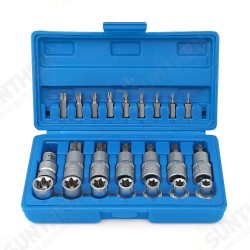 23pcs 1/2 Inch Socket Set Socket Screwdriver Bits Torx Socket Wrench Adapter Car Repair Automotive Repair Tool