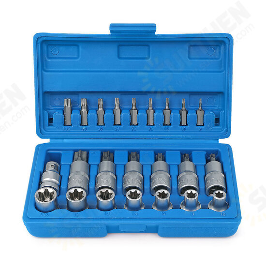 23pcs 1/2 Inch Socket Set Socket Screwdriver Bits Torx Socket Wrench Adapter Car Repair Automotive Repair Tool 23pcs 1/2 Inch Socket Set Socket Screwdriver Bits Torx Socket Wrench Adapter Car Repair Automotive Repair Tool