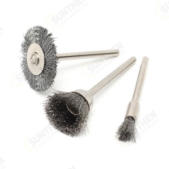 24pcs Wire Steel Brass Brushes Set Polishing Brush Wheels for Dremel Rotary Tool 24pcs Wire Steel Brass Brushes Set Polishing Brush Wheels for Dremel Rotary Tool