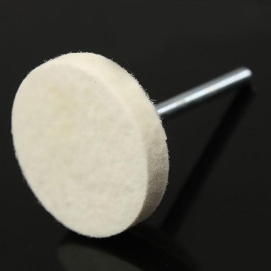 25mm Diameter Wool Felt Polishing Wheel Polisher Pad For Dremel Rotary Tool