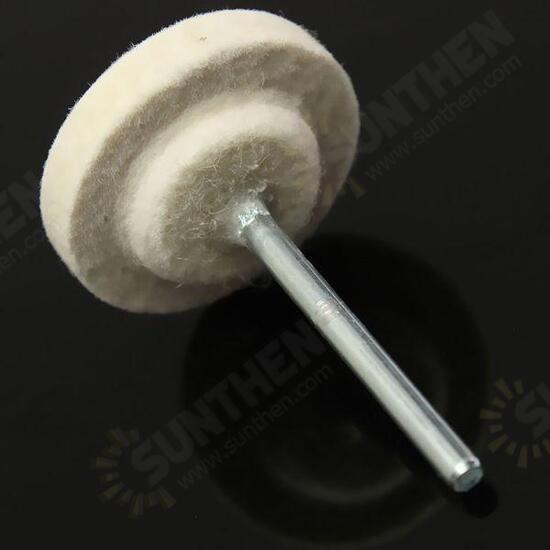 25mm Diameter Wool Felt Polishing Wheel Polisher Pad For Dremel Rotary Tool