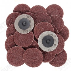 25pcs 2 Inch 36 Grit R-Type Abrasive Sanding Discs Roll Lock Sanding Pads