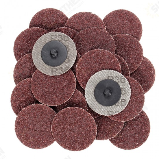 25pcs 2 Inch 36 Grit R-Type Abrasive Sanding Discs Roll Lock Sanding Pads 25pcs 2 Inch 36 Grit R-Type Abrasive Sanding Discs Roll Lock Sanding Pads
