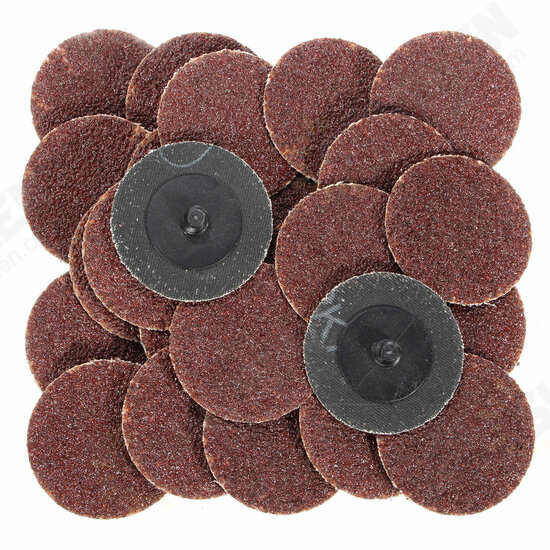 25pcs 24 Grit 2 Inch R-Type Abrasive Sanding Discs Roll Lock Sanding Pads 25pcs 24 Grit 2 Inch R-Type Abrasive Sanding Discs Roll Lock Sanding Pads