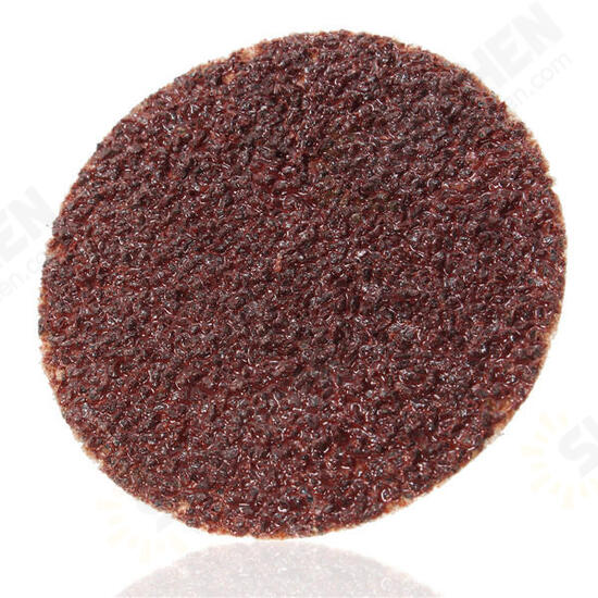 25pcs 24 Grit 2 Inch R-Type Abrasive Sanding Discs Roll Lock Sanding Pads