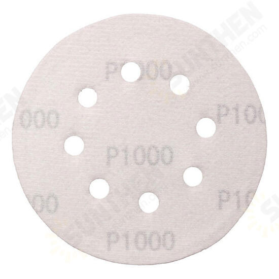 25pcs 5 Inch 8 Holes Abrasive Sanding Discs Sanding Paper 800/1000/1200/1500/2000 Grit Sand Paper