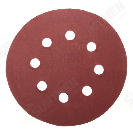 25pcs 5 Inch 8 Holes Abrasive Sanding Discs Sanding Paper 800/1000/1200/1500/2000 Grit Sand Paper