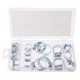 26pcs Stainless Steel Drive Hose Clamp Adjustable Fuel Pipe Worm Gear Clip 26pcs Stainless Steel Drive Hose Clamp Adjustable Fuel Pipe Worm Gear Clip