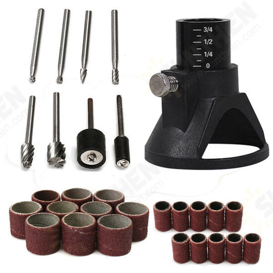 29pcs Drill Carving Positioner Locator with Sanding Bands and Rotary Burr for Rotary Tool 29pcs Drill Carving Positioner Locator with Sanding Bands and Rotary Burr for Rotary Tool