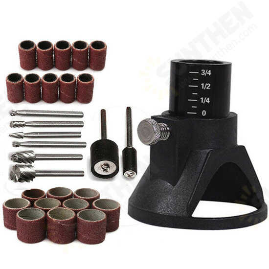 29pcs Drill Carving Positioner Locator with Sanding Bands and Rotary Burr for Rotary Tool 29pcs Drill Carving Positioner Locator with Sanding Bands and Rotary Burr for Rotary Tool