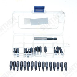 29pcs Magnetic Bit Set with Tool Box Bit Holder Tips Screwdriver Phillips Hex Torx Screwdriver Bit Tool Kit